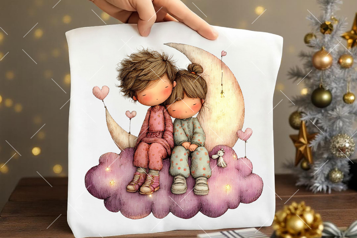 Quirky Valentine Couple Clipart, an Illustration by OK Design (Photo 5 of 6)