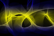 Yellow Circle with Blue Background, a Wallpaper Graphic by NJ Himel (Thumbnail 9 of 11)