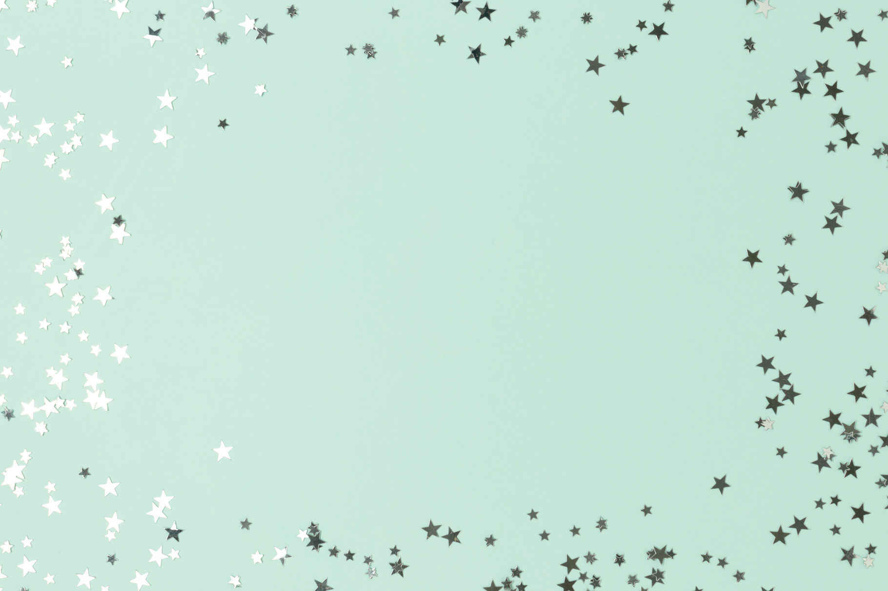 Border frame made of silver stars, a Holiday Photo by rorygez fresh