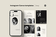 Instagram Canva Templates | Ivory, a Social Media Template by BoldNStudio (Thumbnail 1 of 7)