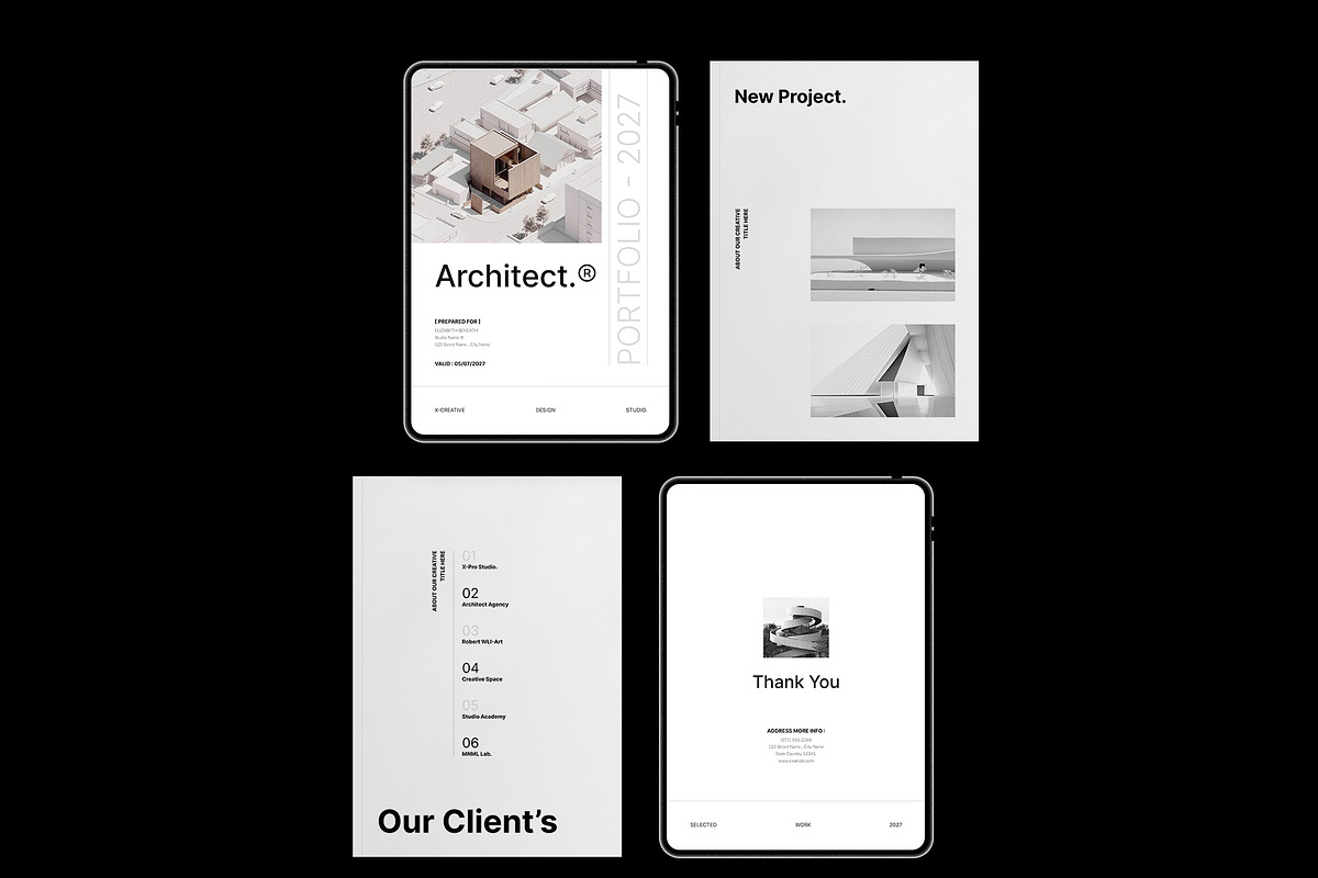 Architecture Brochure Template, a Brochure Template by TemplateFolio-Shop (Photo 15 of 18)