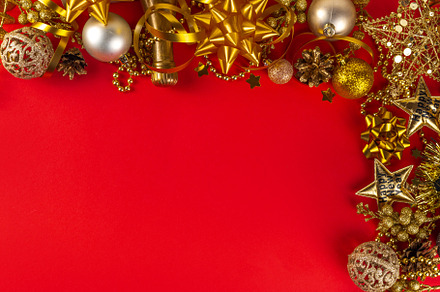 Christmas and New Year background, a Holiday Photo by Rimma