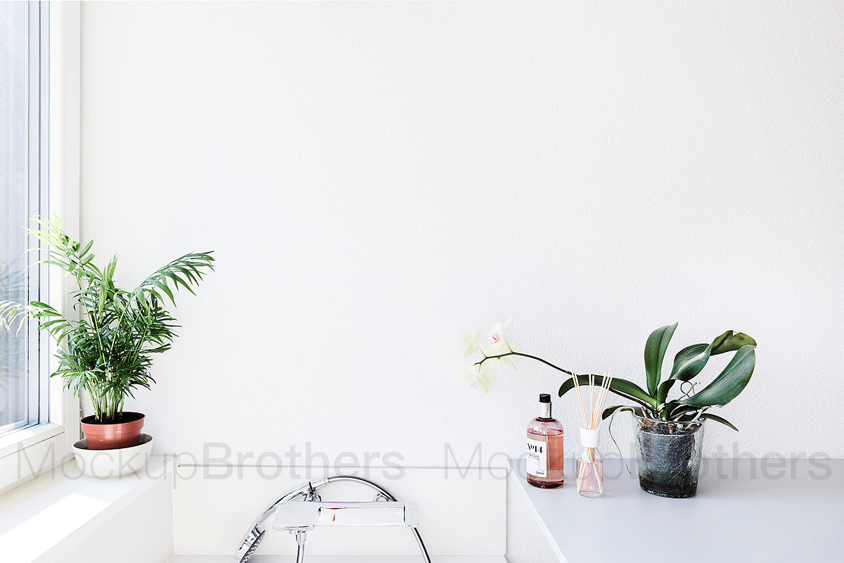 Bathroom bath mockup mock up 21, a Print Template by MockUpBrothers (Photo 3 of 5)