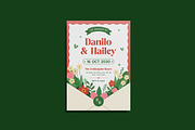Cases Floral Wedding Invitation, an Invitation Template by iDoodle Studio (Thumbnail 2 of 4)