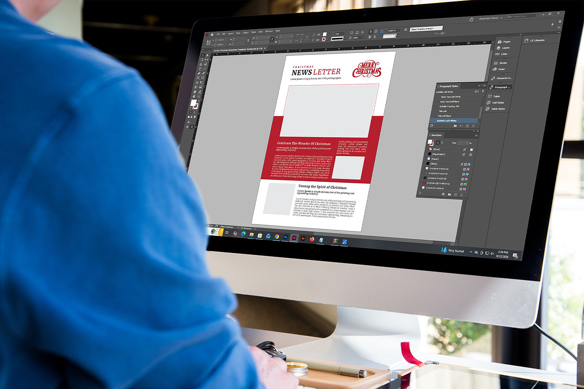 Christmas Newsletter Template, a Stationery Template by Design Zone (Photo 6 of 7)