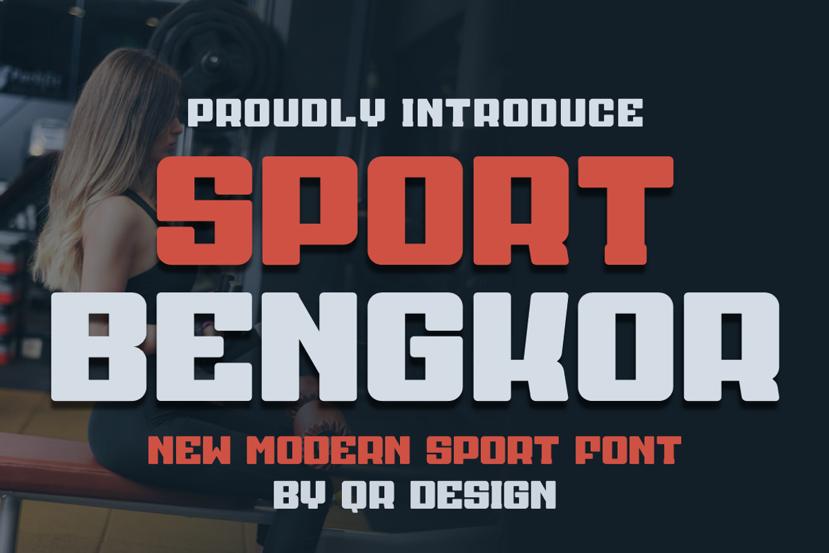 Sport Bengkor, a Sans Serif Font by QR Design Studio (Photo 1 of 7)