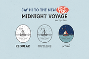 Midnight Voyage Font Trio, a Handwritten Font by Kaya Fonts (Thumbnail 2 of 29)