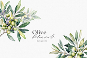 Olive Botanicals – Watercolor, a Decorative Illustration by ThaismotaCreativeCo (Thumbnail 3 of 9)