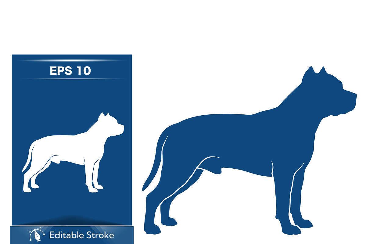 Bold Dog Silhouette Vector, an Object Illustration by CarWrap design (Photo 1 of 3)