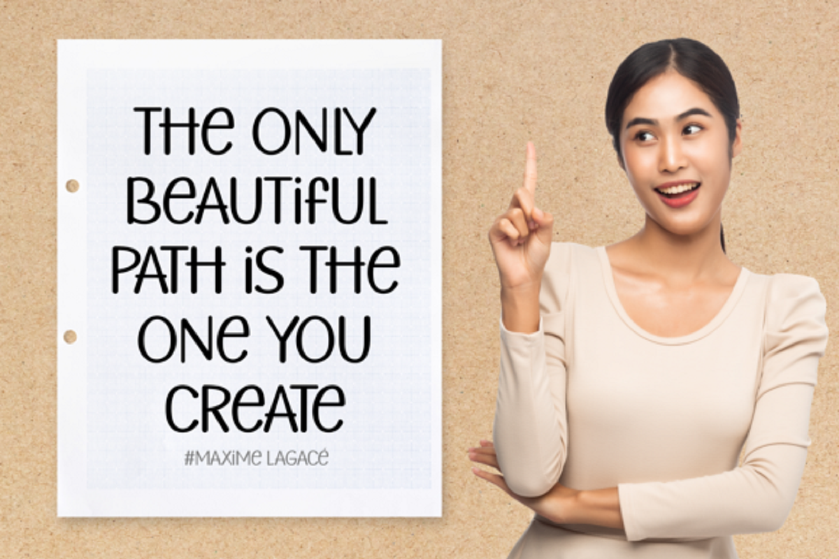 Nothing is Impossible Font, a Script Font by QualityGraphics (Photo 3 of 4)