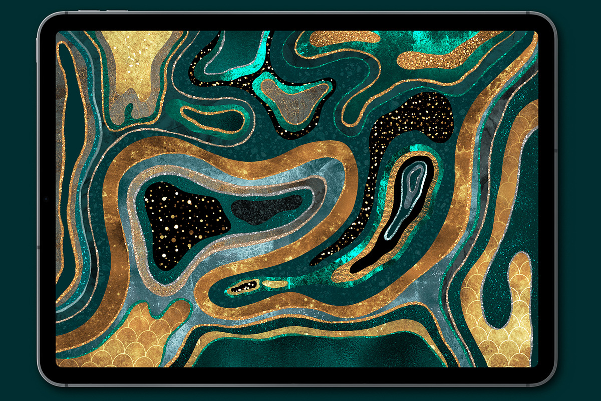 SPARKLY BRUSHES FOR PROCREATE, a Brush Add-On by seamless team (Photo 5 of 8)