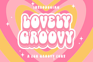 Lovely Groovy - Groovy Font, a Slab Serif Font by Densu Creative
