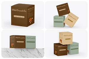 Square Box Mockups