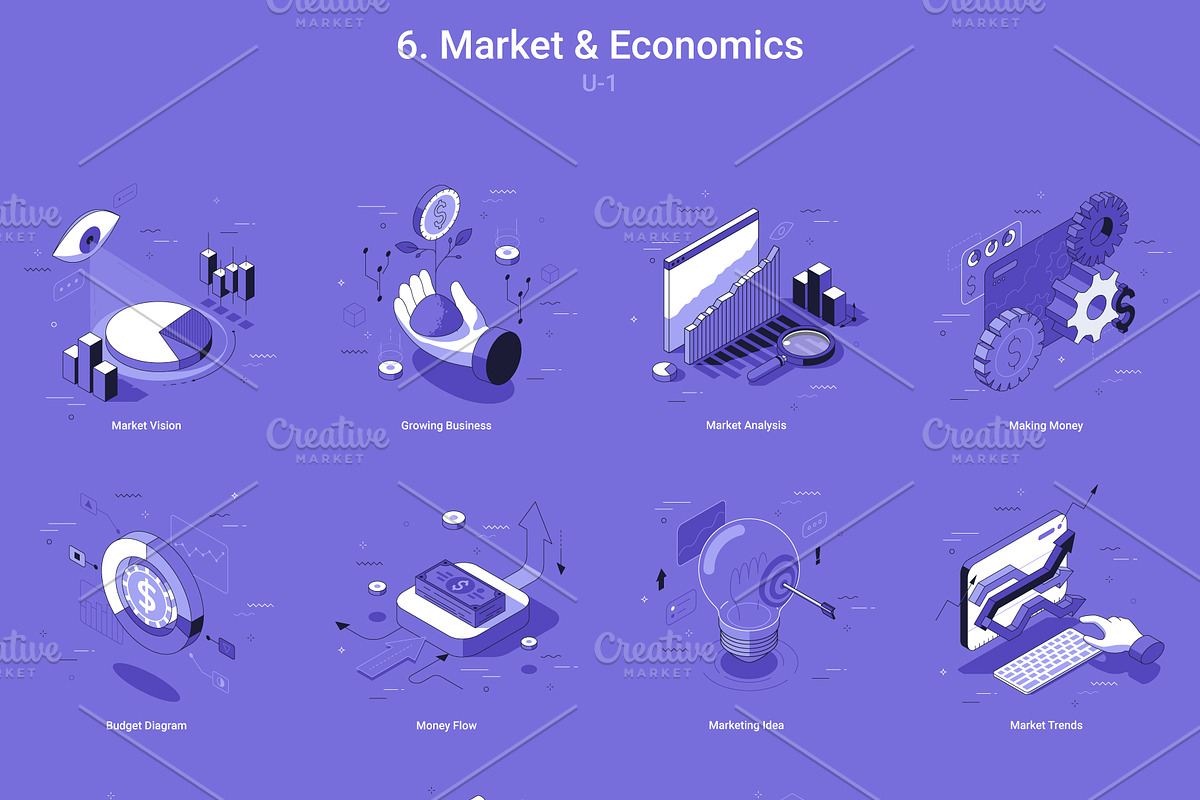 Isometric Icons v.3 (240 Icons), an Object Illustration by Andrew Kras Design (Photo 12 of 21)