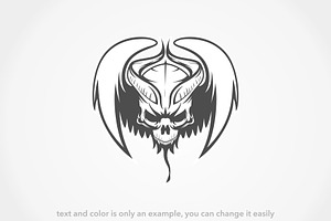 Devil Skull Logo