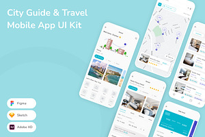 City Guide Travel Mobile App UI Kit