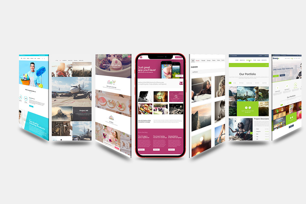 ALL 3D iPHONE MOCK-UP BUNDLE VOL-1, an iPhone Mockup by Graphicsworld125 (Photo 41 of 62)