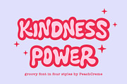 Kindness Power // Groovy Font Set, a Script Font by PeachCreme (Thumbnail 11 of 11)