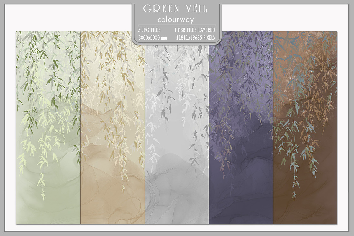 Fresco collection Green Veil, a Wallpaper Graphic by Natalia0307 (Photo 2 of 13)