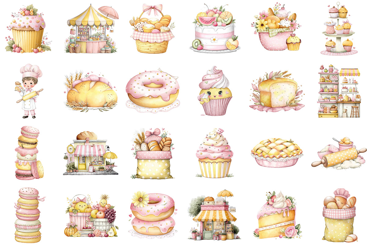 Watercolor Fast Food Clipart Bundle, an Illustration by Sublimation Artist (Photo 2 of 6)
