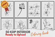 KDP Interiors, Flower Coloring Book, an Illustration by Jaboor Magics (Thumbnail 3 of 5)