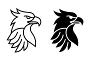 Eagle Head Vector Icon Graphic, a Solid Icon by Artonix (Thumbnail 2 of 2)