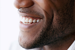 Joyful Black man