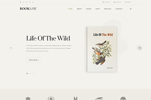 Booksaw Bookstore Website Template