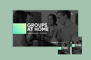 Church Design Groups at Home, a Social Media Template by Cristolab.app