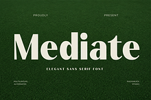 Mediate - Bold Elegant Sans Serif