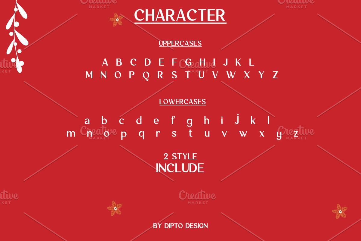 Tidin-Christmas Typeface, a Sans Serif Font by Dipto design (Photo 4 of 5)