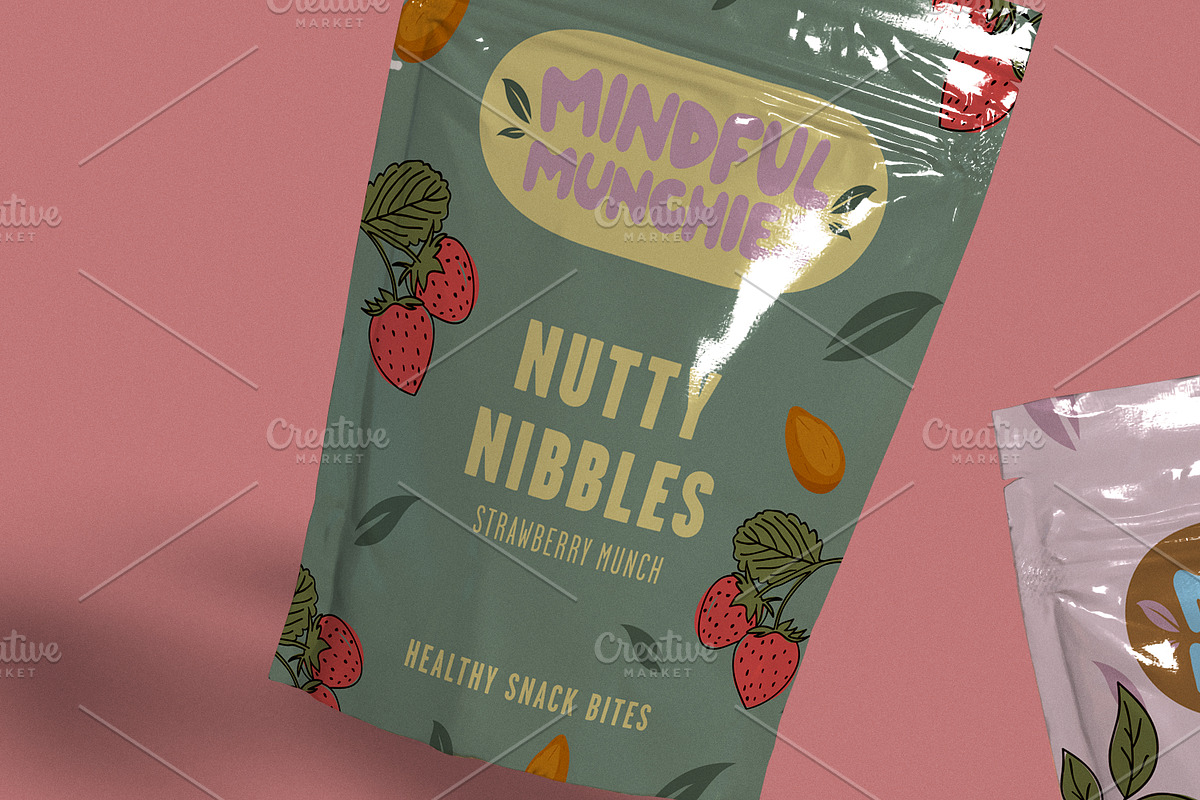 Food packaging Doypack Mockup