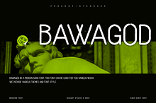Bawagod - Modern Sans Font