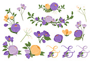 Vector Floral Heart in Crocus, an Illustration by Amanda Ilkov (Thumbnail 5 of 5)