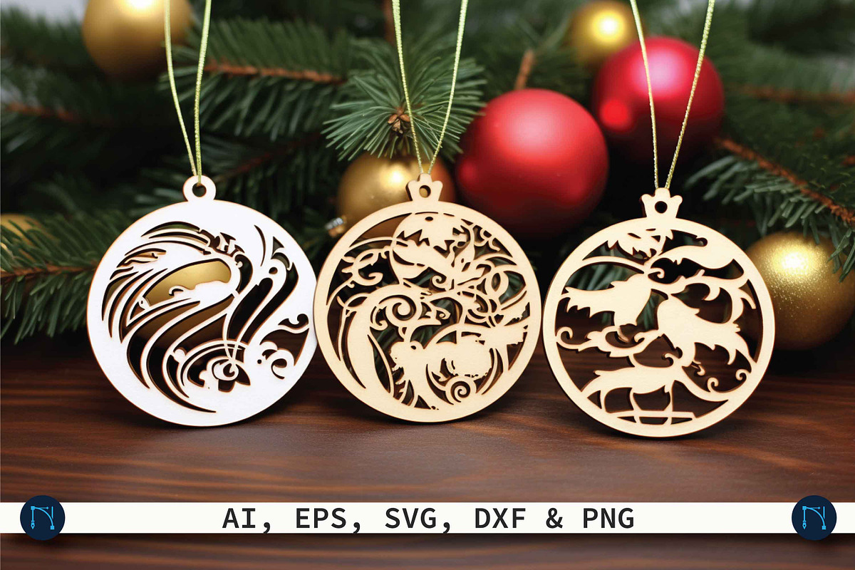 Christmas Ornament Mega Bundle SVG, a Graphic by NGISED (Photo 9 of 9)