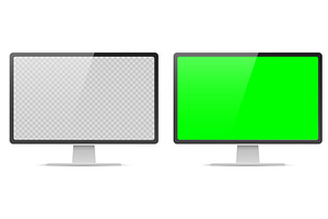 Realistic monitor mockup with, a Technology Illustration by Vectorbuum