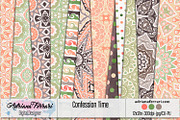 Confession Time Papers 2, a Pattern Graphic by Adriana Ferrari (Thumbnail 1 of 4)