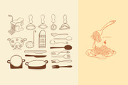 Pasta La Pasta. Food illustrations., a Food Illustration by Annakniaz (Thumbnail 13 of 18)