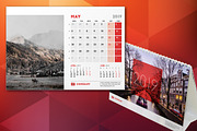 Desk Calendar 2019, a Stationery Template by AntartStock (Thumbnail 2 of 4)