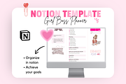 Girl Boss Planner Notion Template, a Templates & Theme by bellaROSEworkshop (Thumbnail 2 of 10)