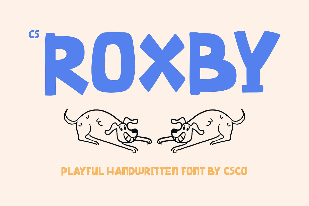 CS Roxby – Playful Handwritten Font, a Sans Serif Font by Craft Supply Co. (Photo 1 of 8)