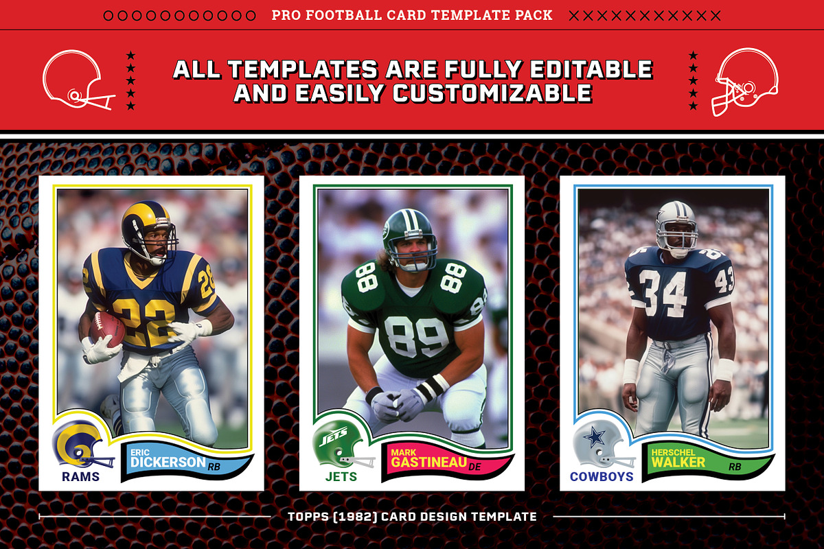 Pro Football Card Templates, a Card Template by Chris Weibring (Photo 16 of 19)