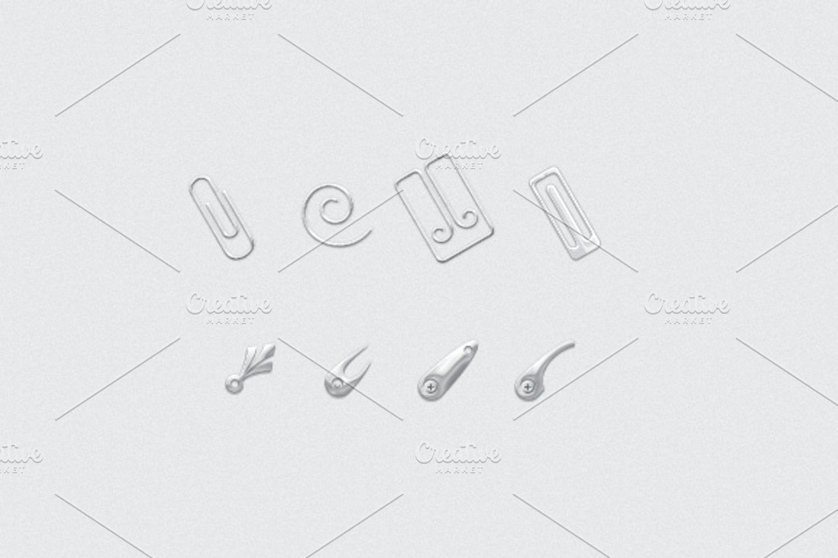 Paper Clips and Clasps, a Templates & Theme by DesignLots