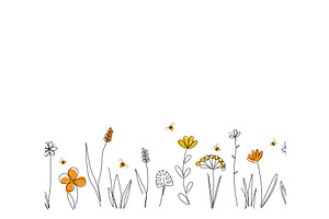 Vector nature seamless border with, an Object Illustration by Toltemara
