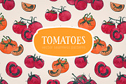 Seamless pattern with tomatoes, a Pattern Graphic by Good Studio (Thumbnail 1 of 9)