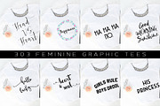 Big Bundle-Feminine Graphic Tees, a Background Graphic by iloladesign (Thumbnail 13 of 36)