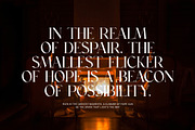 Senoir Elegant Serif Font Typeface, a Serif Font by Perfectype (Thumbnail 5 of 6)