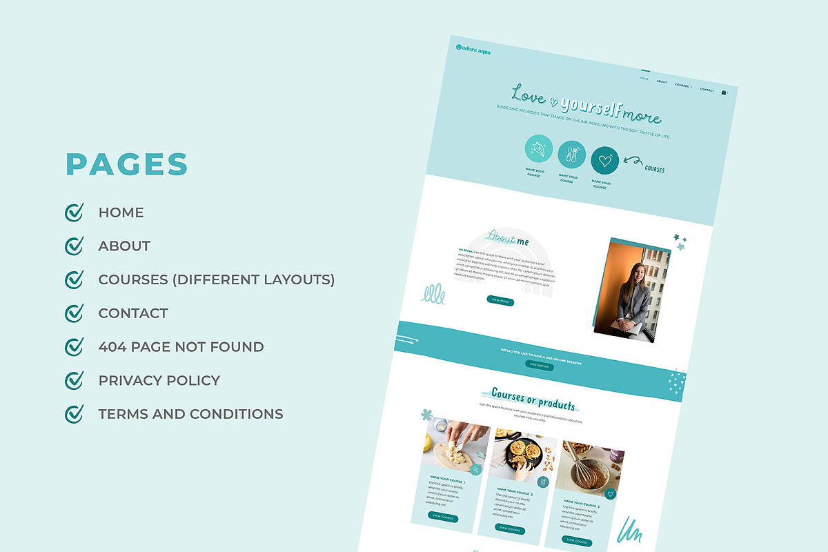 Squarespace Template Selling Courses, a Squarespace Template by Entre Ideas (Photo 6 of 6)