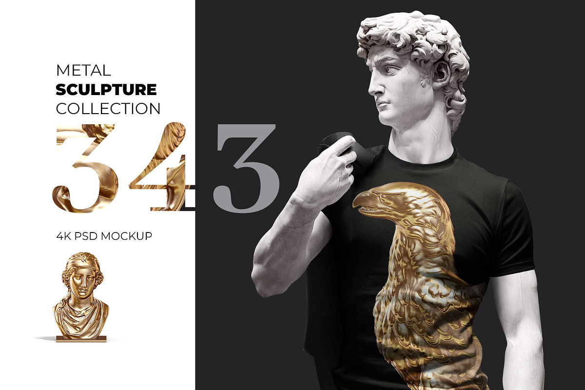 343 Sculptures Metal Mockup, an Apparel Mockup by ARKS ACADEMY (Photo 1 of 15)