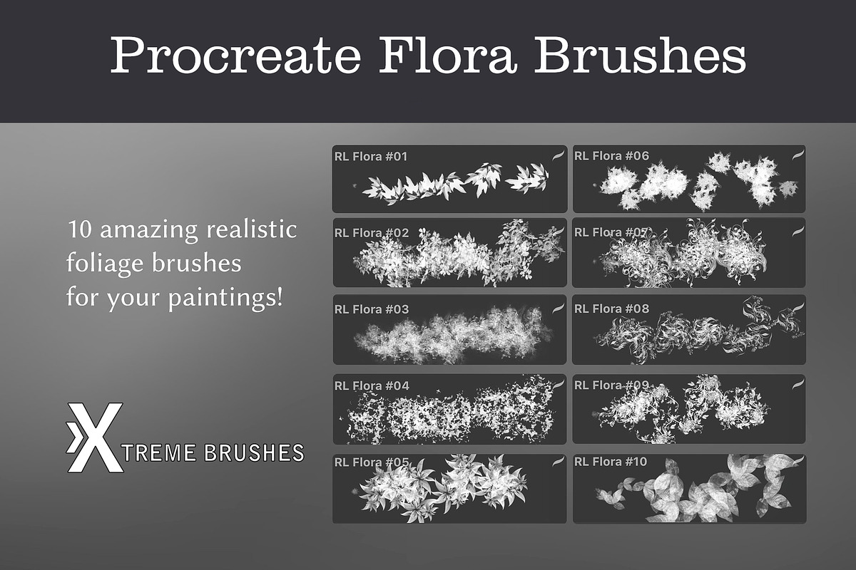 Procreate Nature BUNDLE!, a Brush Add-On by Extreme Brushes (Photo 5 of 9)